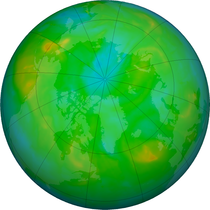 Arctic ozone map for 05 July 2011